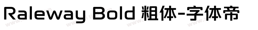 Raleway Bold 粗体字体转换